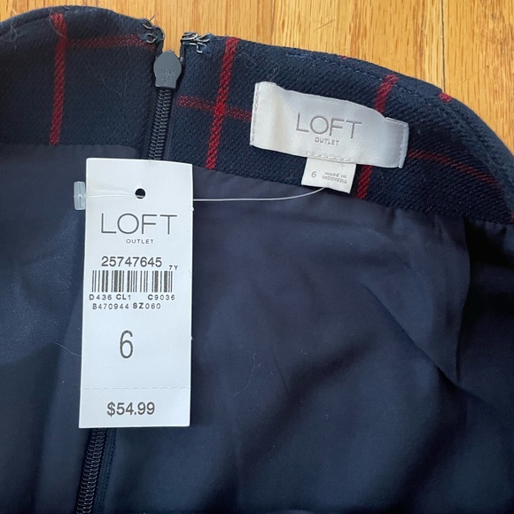 Loft windowpane skirt - Picture 2 of 3